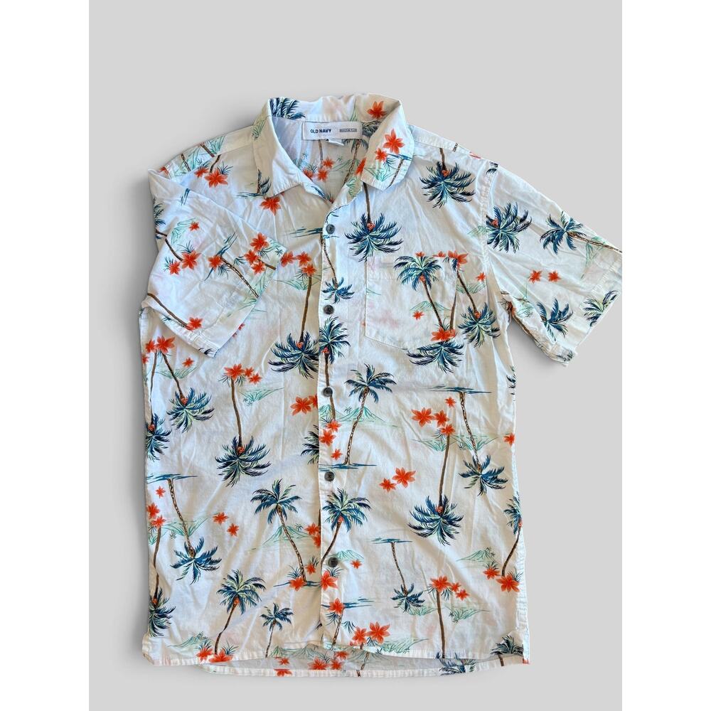 Boys Old Navy Hawaiian Shirt Size L (14-16)